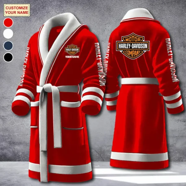 Harley Davidson Luxurious Comfort Meets Sporty Style Bathrobe