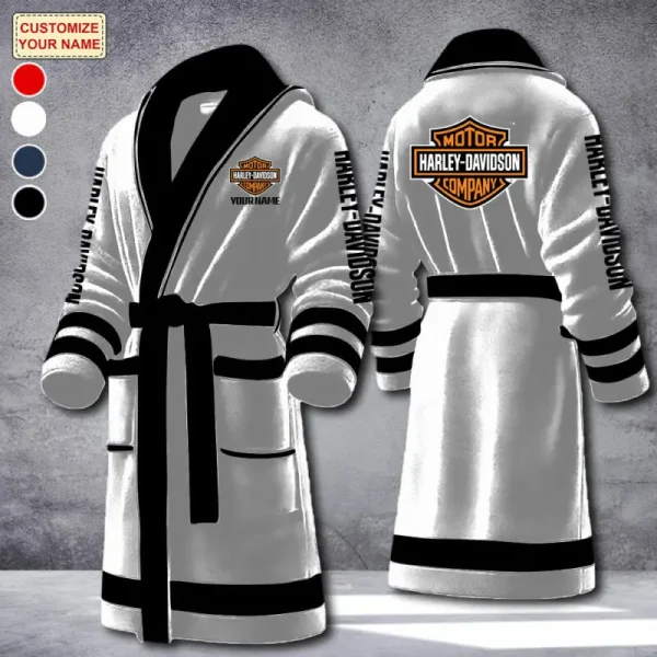 Harley Davidson Luxurious Comfort Meets Sporty Style Bathrobe