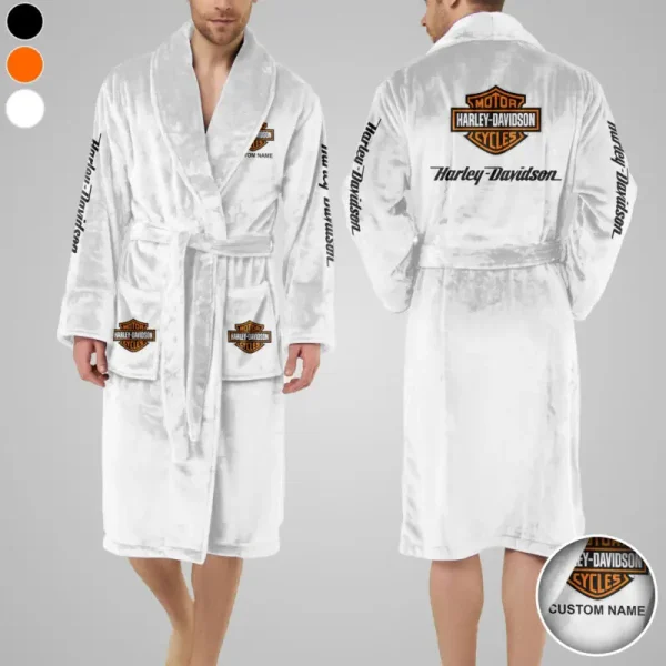 Harley Davidson Luxurious Comfort Meets Sporty Style Bathrobe