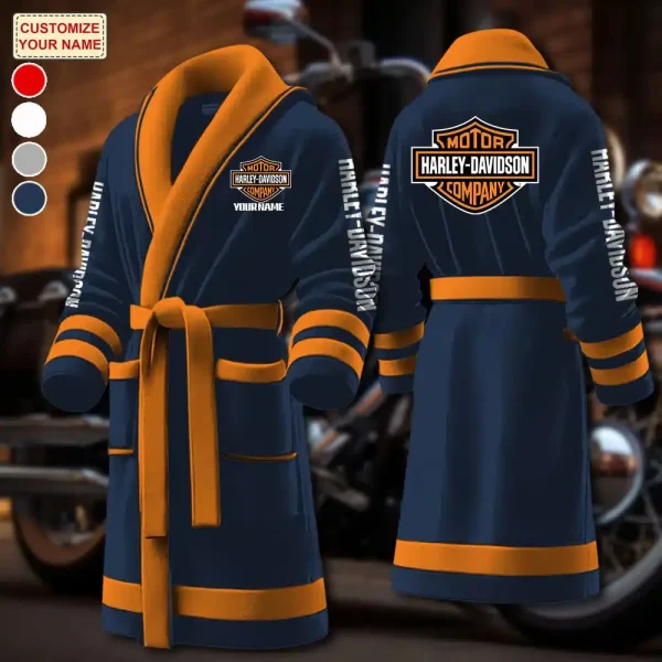 Harley Davidson Luxurious Comfort Meets Sporty Style Bathrobe