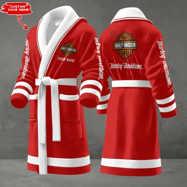 Harley Davidson Luxurious Comfort Meets Sporty Style Bathrobe-VDBATHROBE026