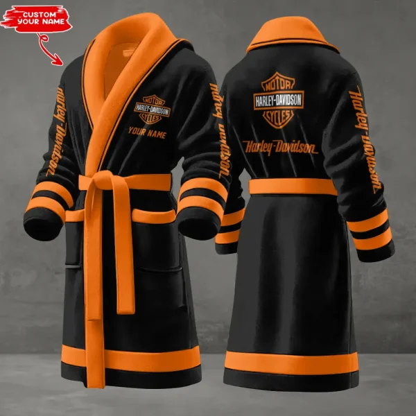 Harley Davidson Luxurious Comfort Meets Sporty Style Bathrobe-VDBATHROBE027