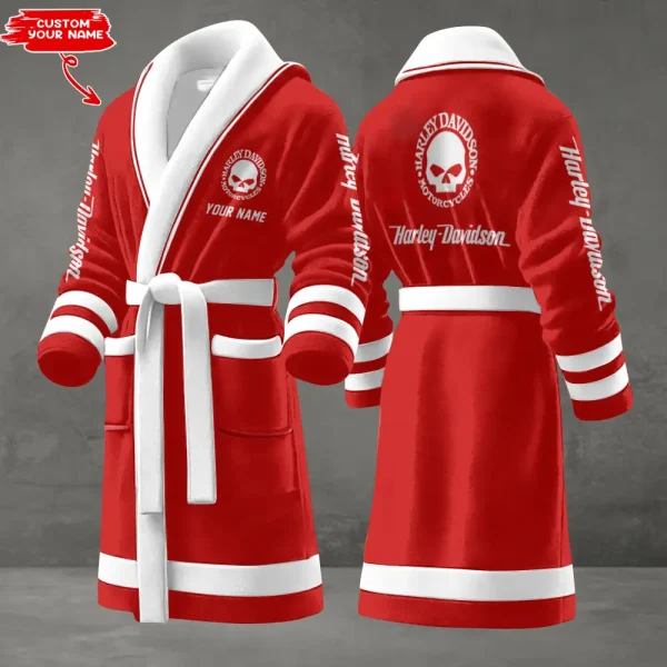 Harley Davidson Luxurious Comfort Meets Sporty Style Bathrobe-VDBATHROBE028