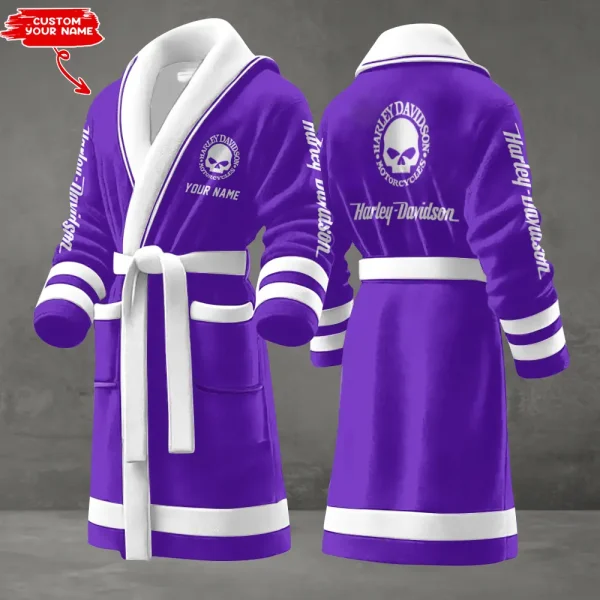 Harley Davidson Luxurious Comfort Meets Sporty Style Bathrobe-VDBATHROBE033