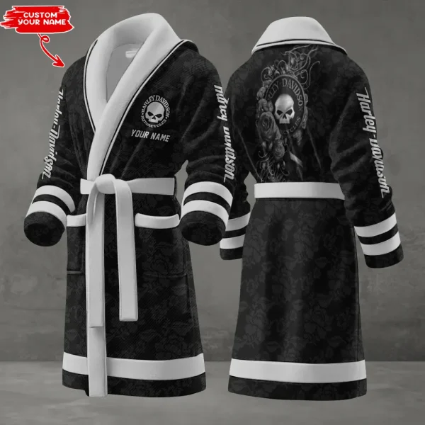 Harley Davidson Luxurious Comfort Meets Sporty Style Bathrobe-VDBATHROBE037