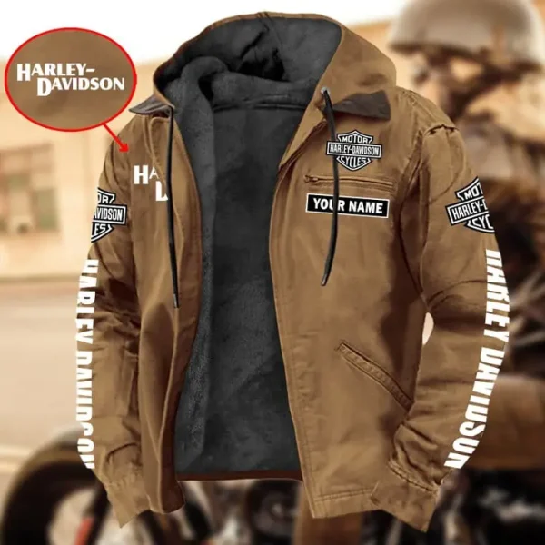 Harley Davidson Men's Casual Padded Jacket Hooded VDMPJH007