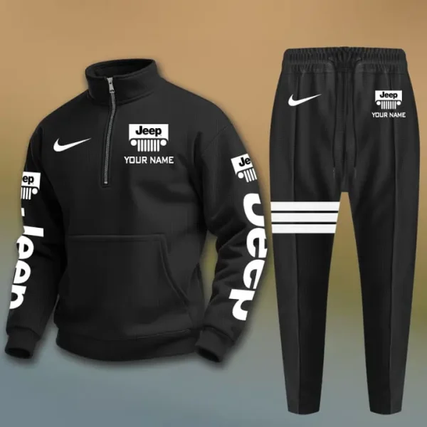 Jeep Combo Quarter Zip Sweatshirt and Pants Limited Edition VDQZSAP002 - Image 5