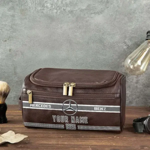 Mercedes-Benz NNPCB055 Toiletry Bag, Leather Dopp Kit Accessory - Image 3
