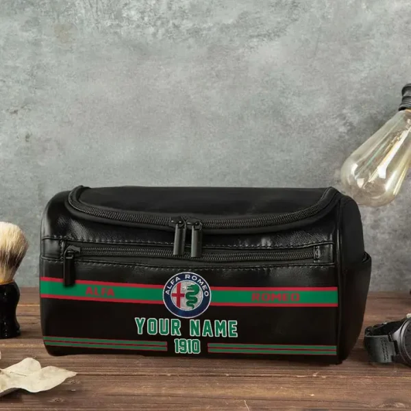Alfa Romeo NNPCB001 Toiletry Bag, Leather Dopp Kit Accessory - Image 4