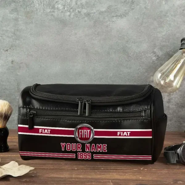 Fiat NNPCB023 Toiletry Bag, Leather Dopp Kit Accessory - Image 2