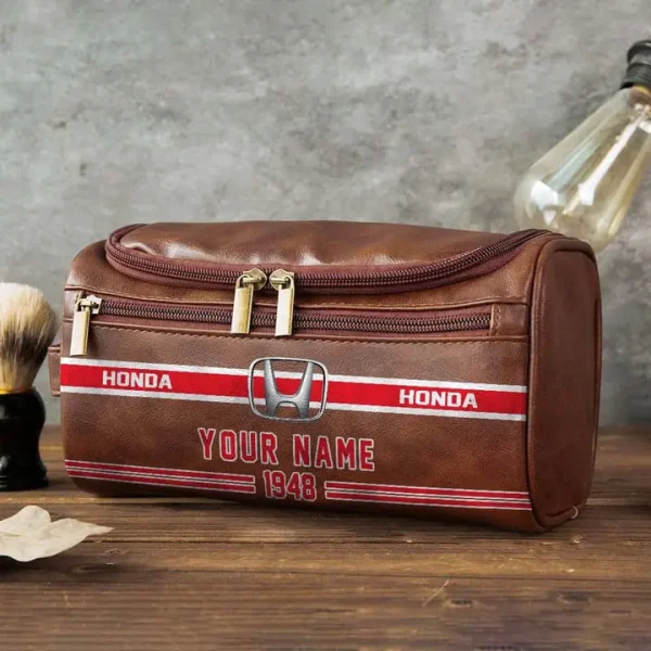 Honda NNPCB031 Toiletry Bag, Leather Dopp Kit Accessory