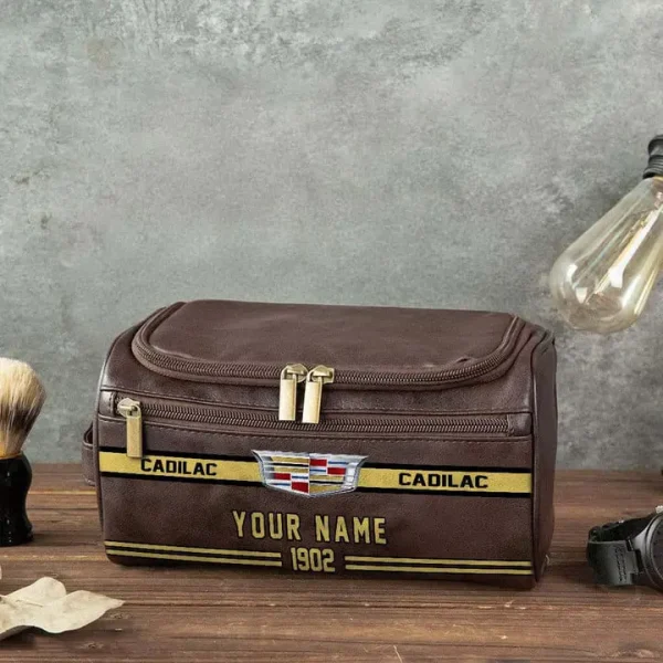 Cadilac NNPCB012 Toiletry Bag, Leather Dopp Kit Accessory - Image 3