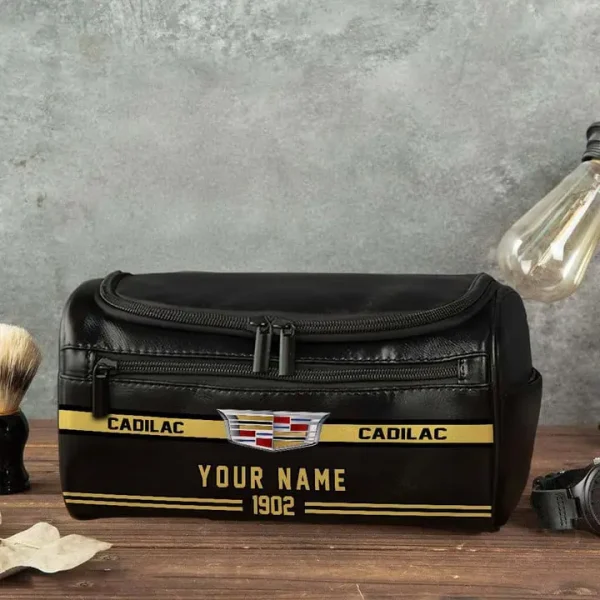 Cadilac NNPCB012 Toiletry Bag, Leather Dopp Kit Accessory - Image 4