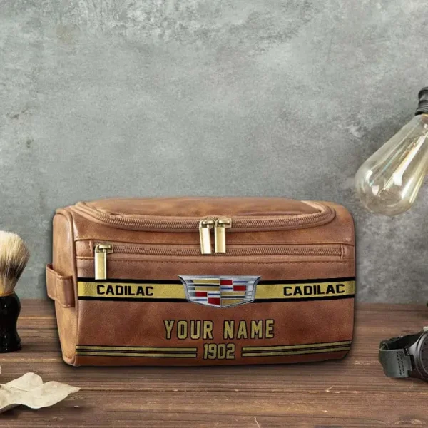 Cadilac NNPCB012 Toiletry Bag, Leather Dopp Kit Accessory - Image 5