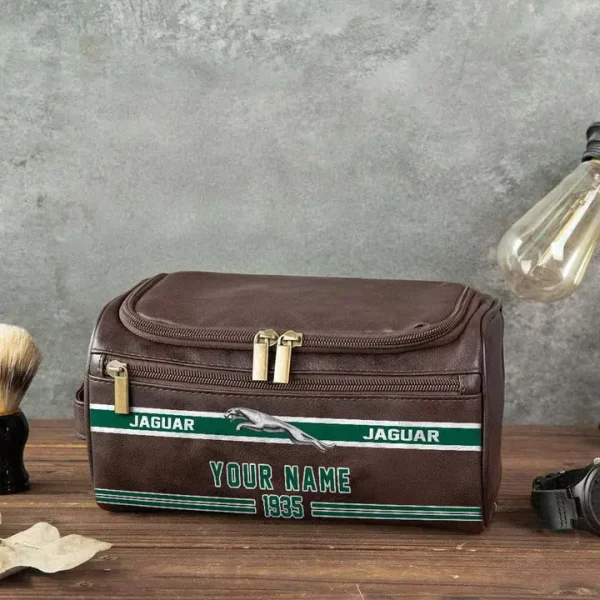Jaguar Cars NNPCB038 Toiletry Bag, Leather Dopp Kit Accessory - Image 4