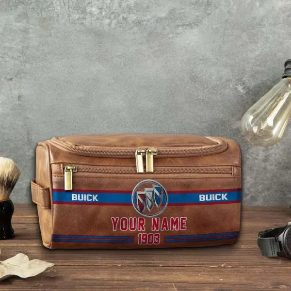 Buick NNPCB011 Toiletry Bag, Leather Dopp Kit Accessory - Image 3