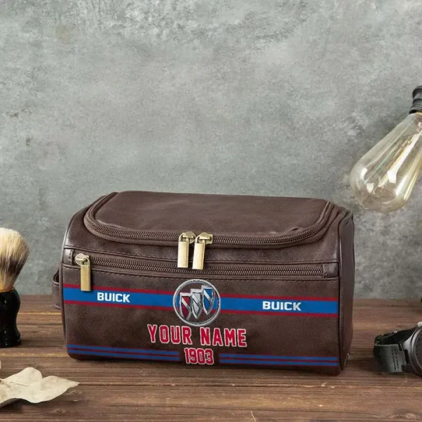 Buick NNPCB011 Toiletry Bag, Leather Dopp Kit Accessory - Image 5