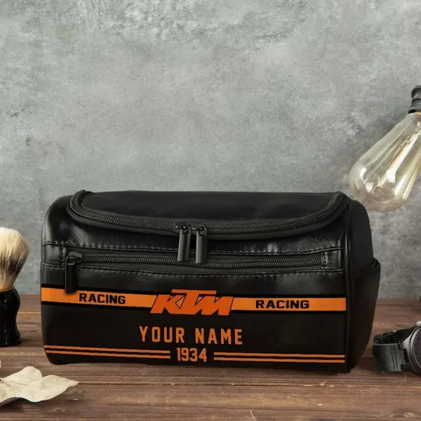 KTM Racing NNPCB044 Toiletry Bag, Leather Dopp Kit Accessory - Image 4