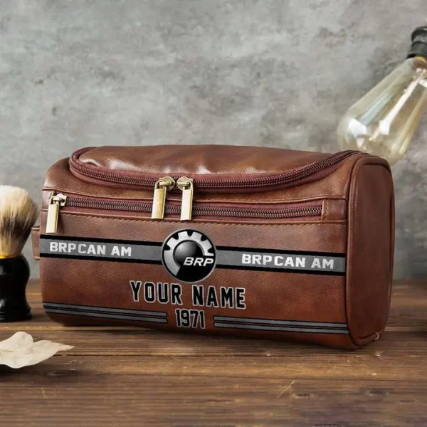 BRP-Can am NNPCB009 Toiletry Bag, Leather Dopp Kit Accessory