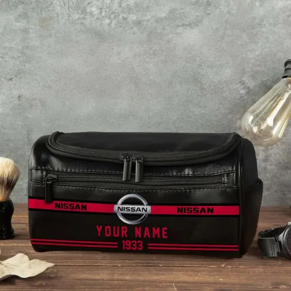 Nissan NNPCB063 Toiletry Bag, Leather Dopp Kit Accessory - Image 4