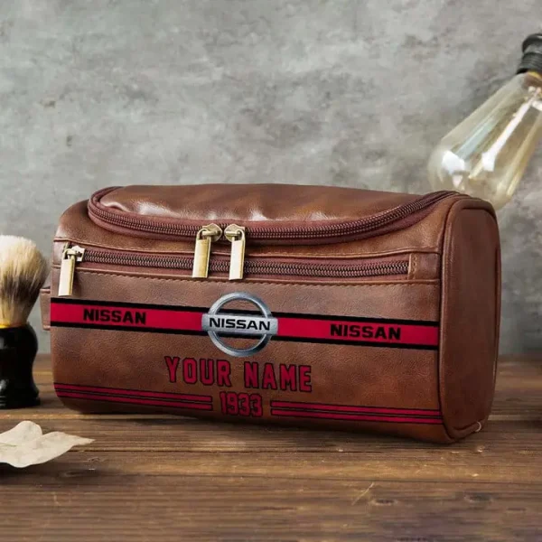 Nissan NNPCB063 Toiletry Bag, Leather Dopp Kit Accessory