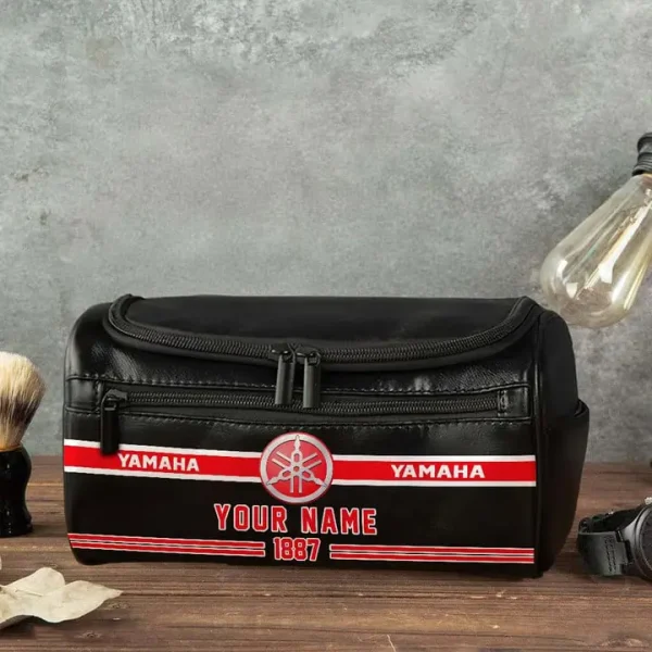 Yamaha NNPCB087 Toiletry Bag, Leather Dopp Kit Accessory - Image 4