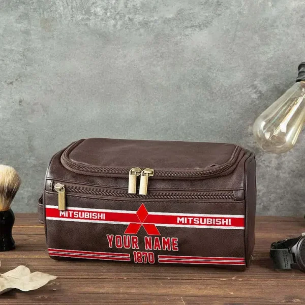Mitsubishi NNPCB060 Toiletry Bag, Leather Dopp Kit Accessory - Image 3
