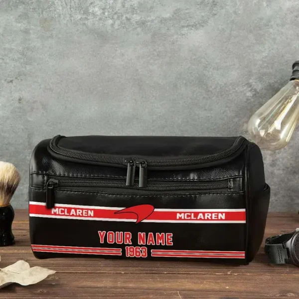 Mclaren NNPCB054 Toiletry Bag, Leather Dopp Kit Accessory - Image 4