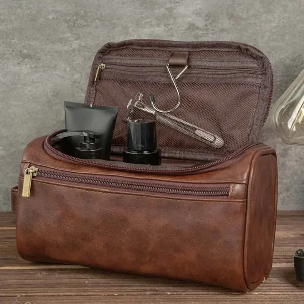 Volvo NNPCB086 Toiletry Bag, Leather Dopp Kit Accessory - Image 2