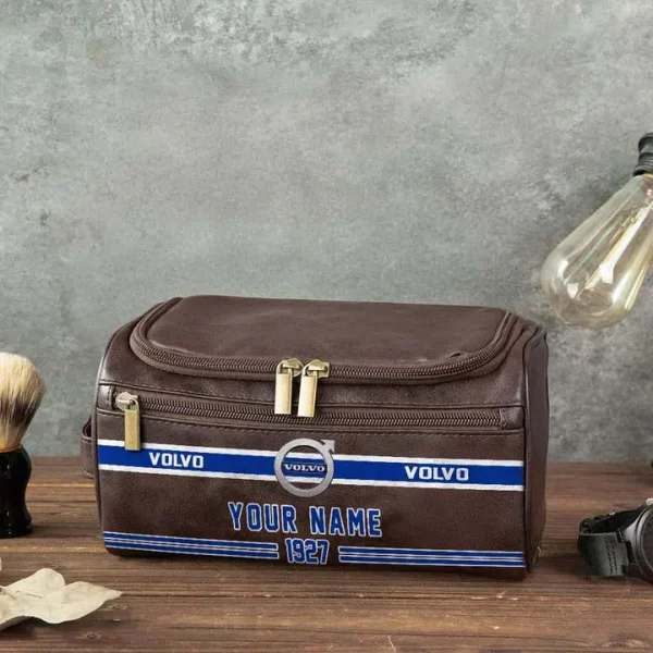 Volvo NNPCB086 Toiletry Bag, Leather Dopp Kit Accessory - Image 3