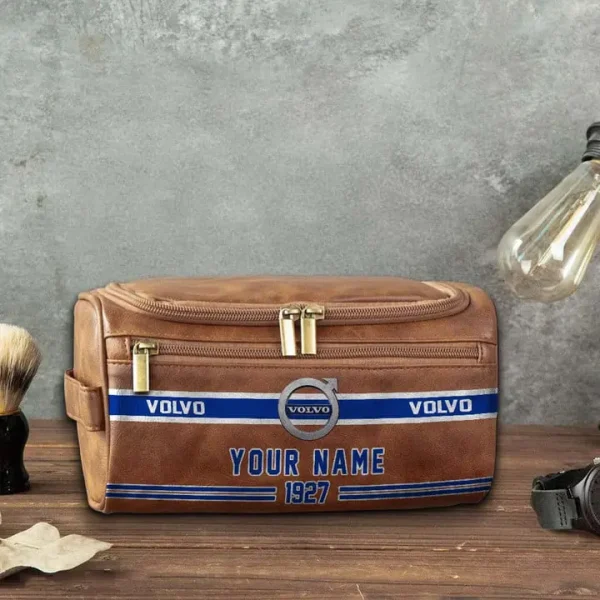 Volvo NNPCB086 Toiletry Bag, Leather Dopp Kit Accessory - Image 5