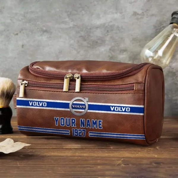 Volvo NNPCB086 Toiletry Bag, Leather Dopp Kit Accessory