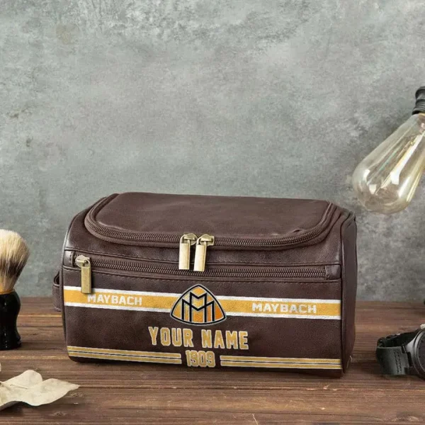 Maybach NNPCB052 Toiletry Bag, Leather Dopp Kit Accessory - Image 3