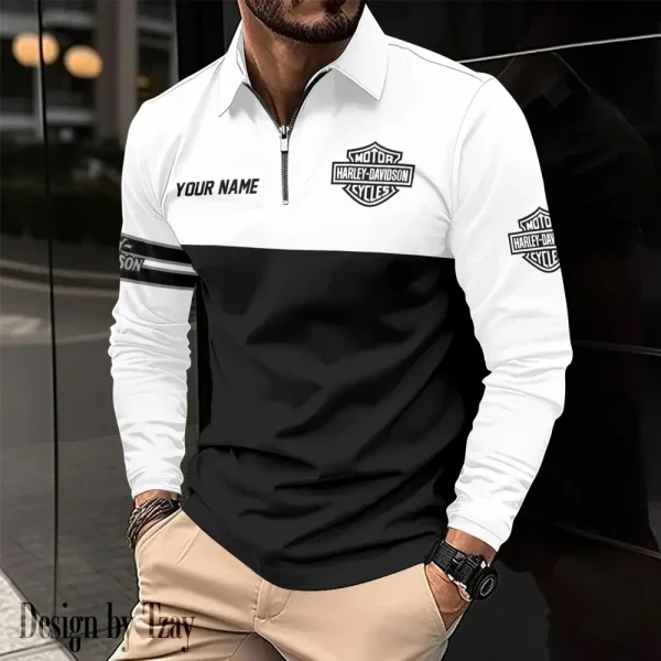 Harley Davidson Long Sleeve Button Polo Shirt New Design 2025 VDLSPS390 - Image 2