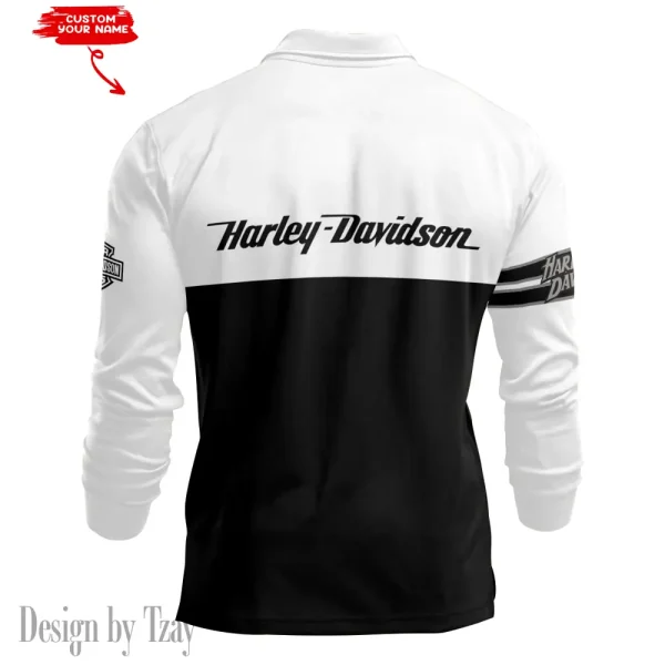 Harley Davidson Long Sleeve Button Polo Shirt New Design 2025 VDLSPS390 - Image 3