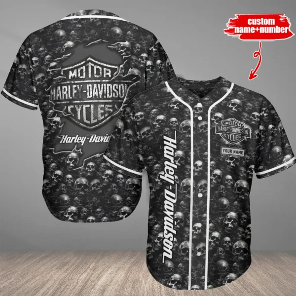 Harley Davidson Casual Button Baseball Shirt Trending 2025 VDBJ067