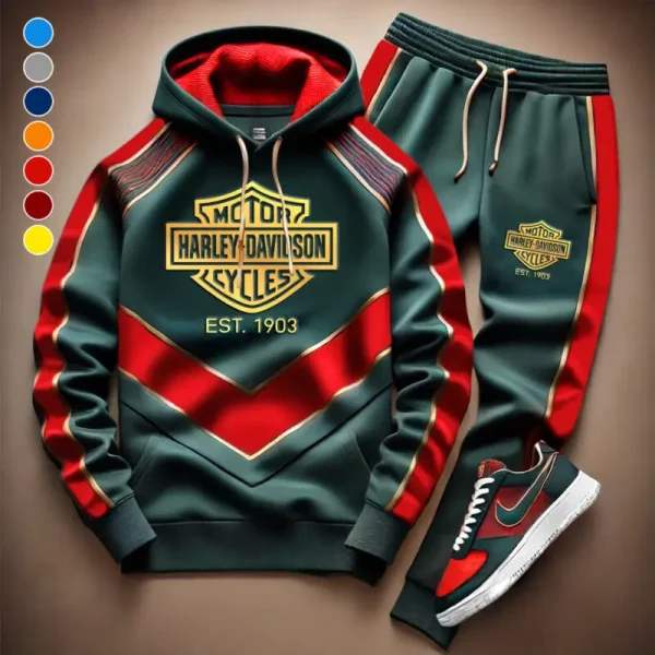Harley Davidson Hoodie and Pants Set VDHD942