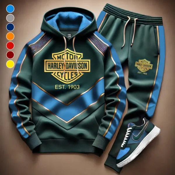 Harley Davidson Hoodie and Pants Set VDHD943