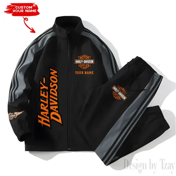 Harley Davidson 2 Piece Casual Athletic Jogging Warm Up VDVSS2PS027 - Image 2