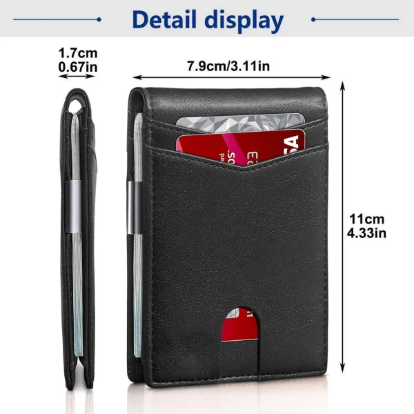 Detroit Diesel WINWALTB10179 Anti-Theft Brush Men's Wallet - Image 5