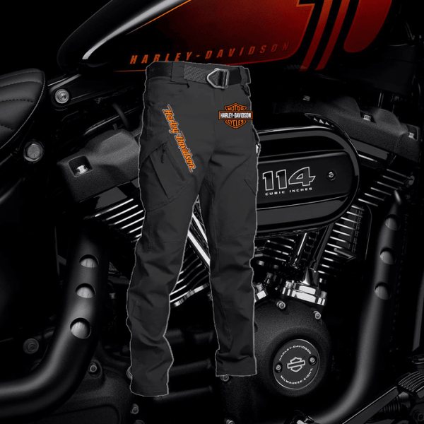 Harley Davidson Limited Edition Men's Tactical Cargo Pants HLTP05 - Image 2