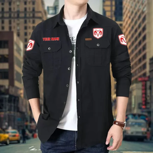 Dodge PURCS015 Cotton Pocket Long Sleeve Shirt