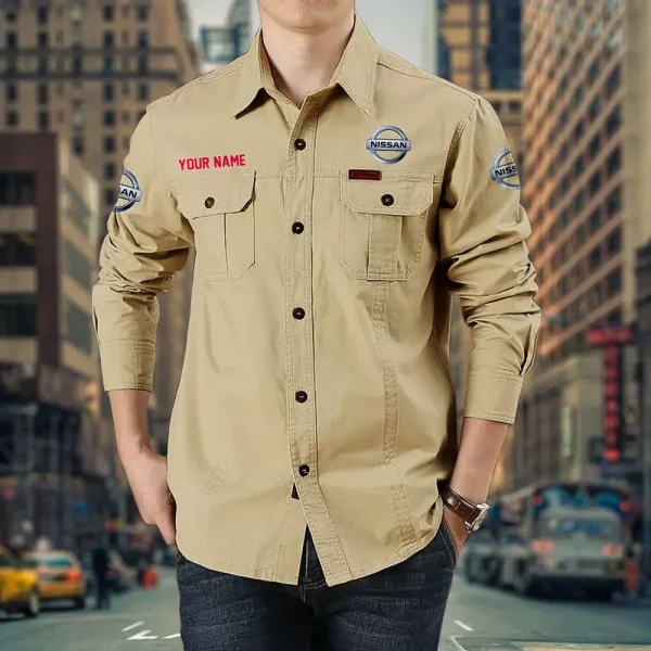 Nissan PURCS050 Cotton Pocket Long Sleeve Shirt - Image 6