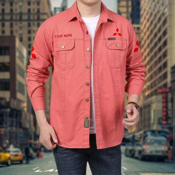 Mitsubishi PURCS047 Cotton Pocket Long Sleeve Shirt - Image 3