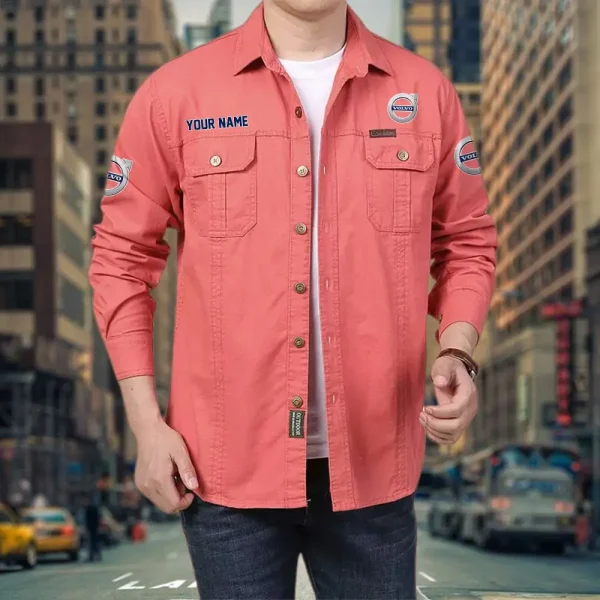 Volvo PURCS069 Cotton Pocket Long Sleeve Shirt - Image 3
