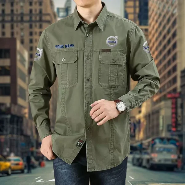 Volvo PURCS069 Cotton Pocket Long Sleeve Shirt - Image 4