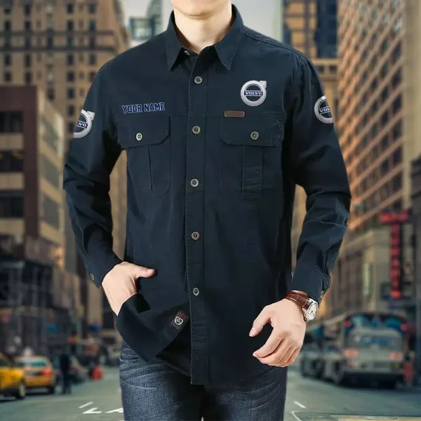 Volvo PURCS069 Cotton Pocket Long Sleeve Shirt - Image 5