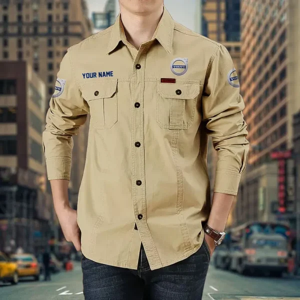 Volvo PURCS069 Cotton Pocket Long Sleeve Shirt - Image 6