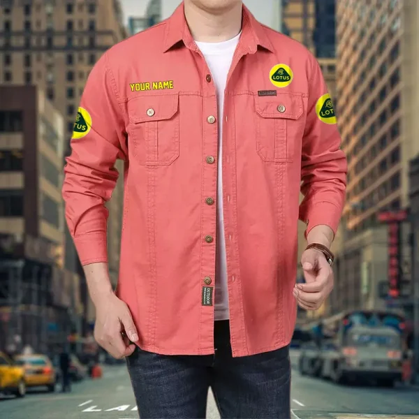 Lotus PURCS039 Cotton Pocket Long Sleeve Shirt - Image 3