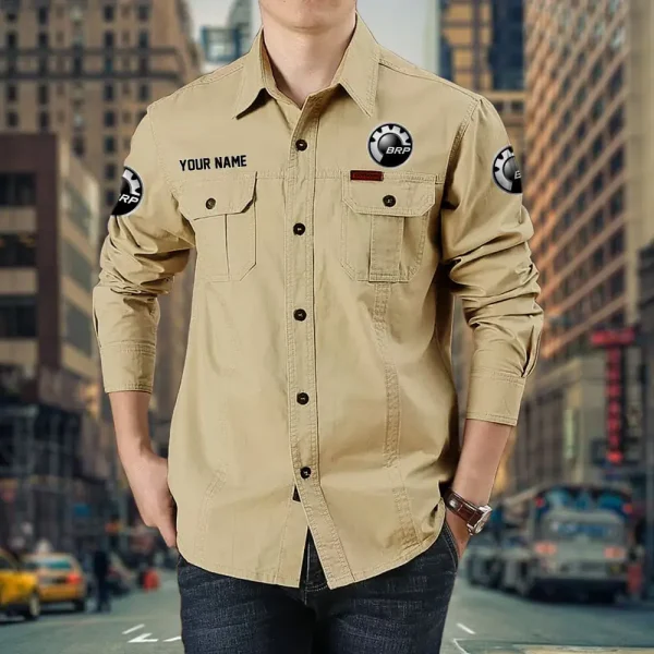 BRP-Can am PURCS007 Cotton Pocket Long Sleeve Shirt - Image 6